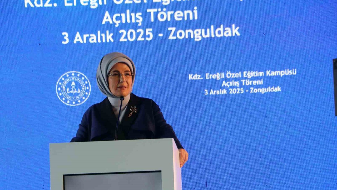 Emine Erdoğan, Karadeniz Ereğli’de özel eğitim kampüsünün açılışına katıldı
