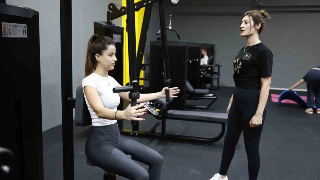 Denizli Kız Öğrenci Yurtlarında fitness salonu hizmete girdi
