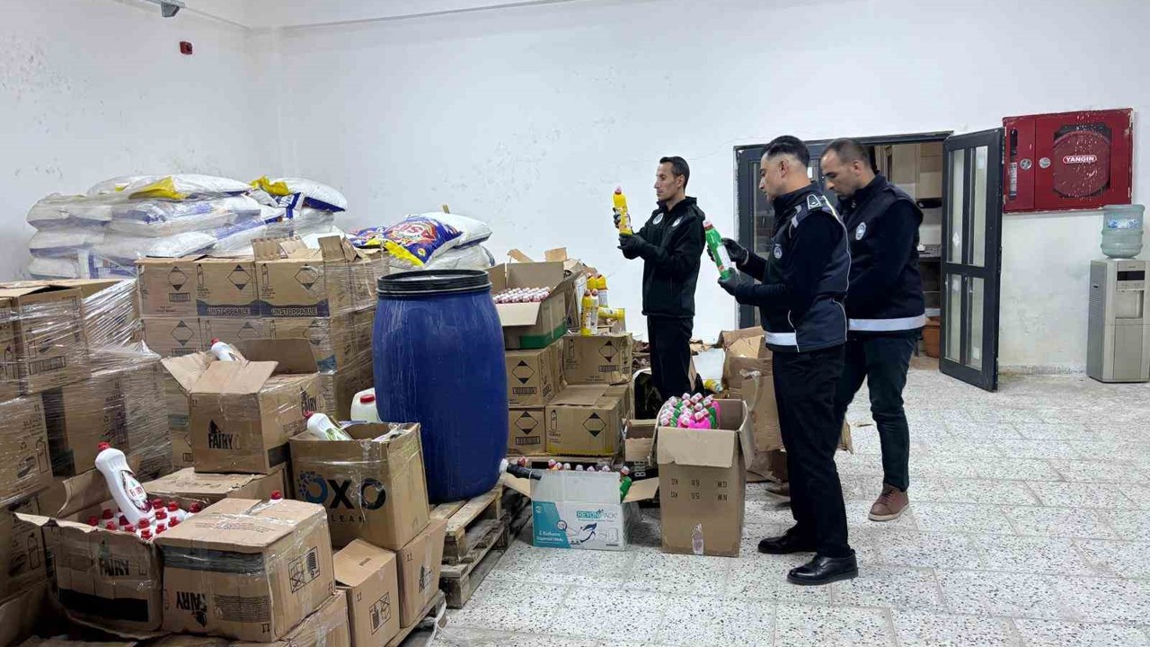 Şanlıurfa’da sahte deterjan depolarına baskın
