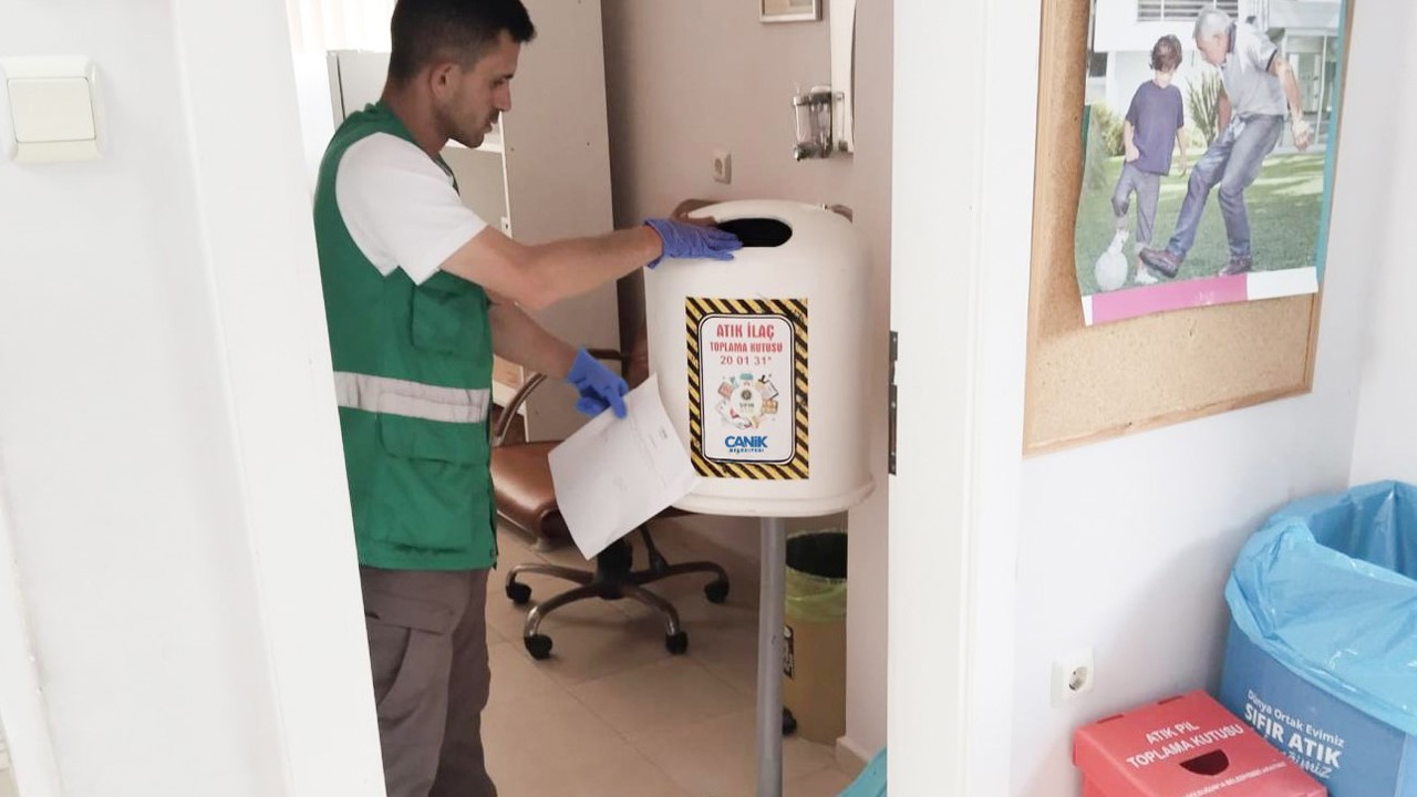 Canik’te 520 kilo atık ilaç bertaraf edildi
