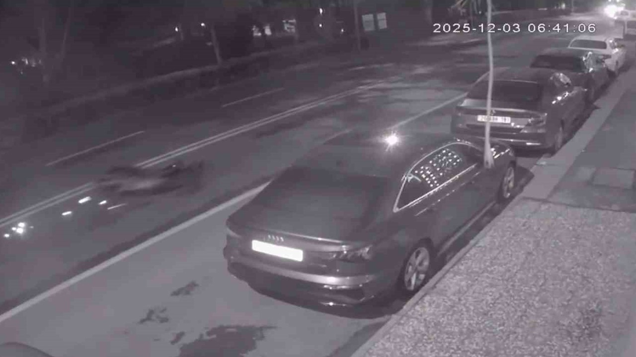 Hayatını kaybeden motosikletlinin kaza anı görüntüleri ortaya çıktı
