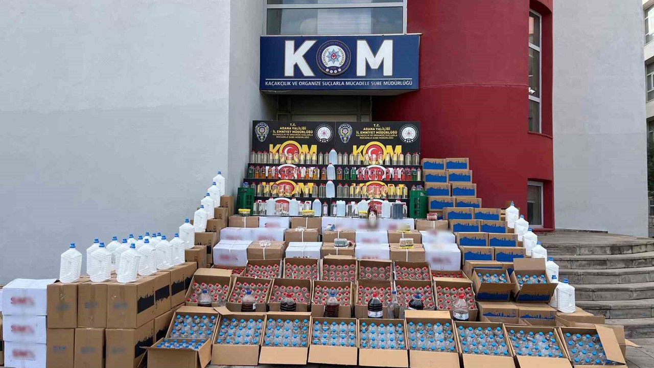 Adana’da yılbaşı öncesi kaçak içki operasyonu: 4 ton etil alkol ele geçirildi
