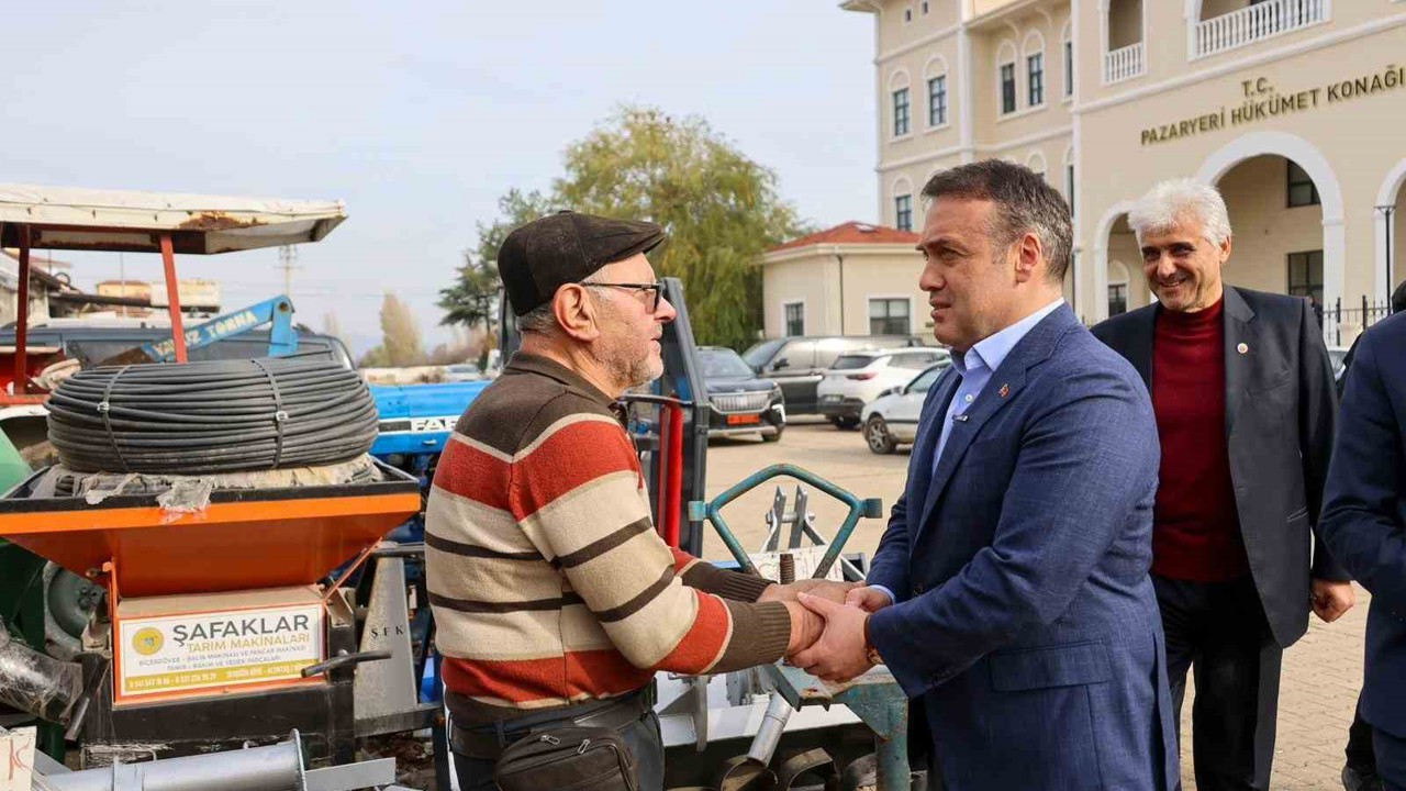 Vali Sözer Pazaryeri Küçük Sanayi Sitesi’nde esnafla buluştu
