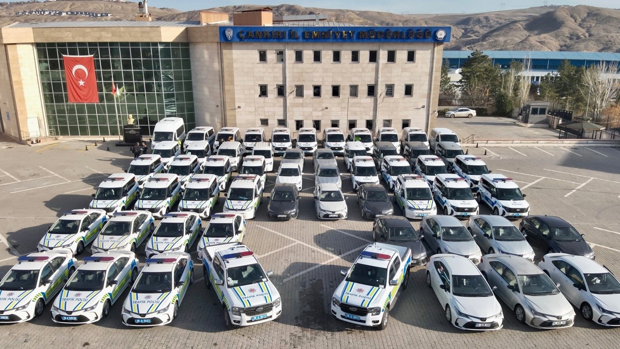 Çankırı İl Emniyet Müdürlüğü’ne 57 araç tahsis edildi
