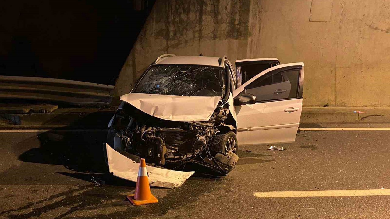 Tünelde meydana gelen kazada 4 kişi yaralandı
