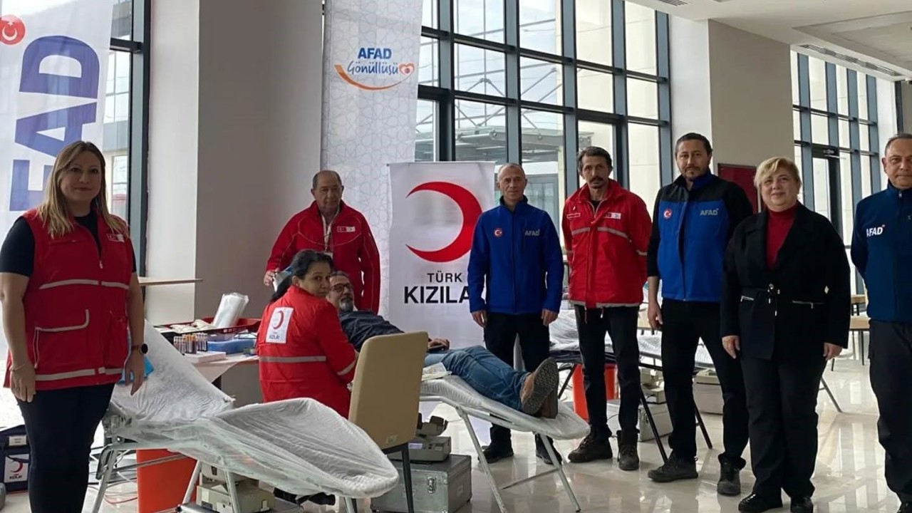 Kütahya AFAD’tan kan bağışına destek
