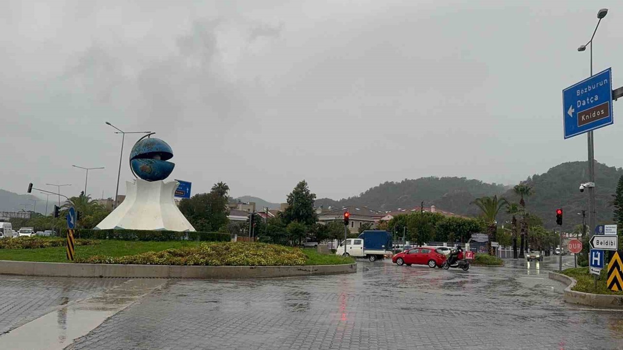 Marmaris’te son 24 saatte 60 kilogram yağış düştü
