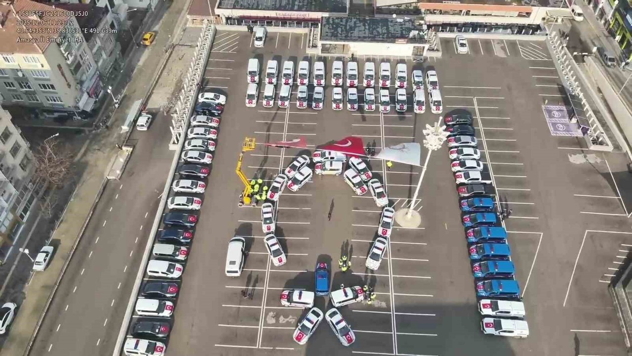 Amasya’da emniyet ve jandarma teşkilatına 71 yeni araç
