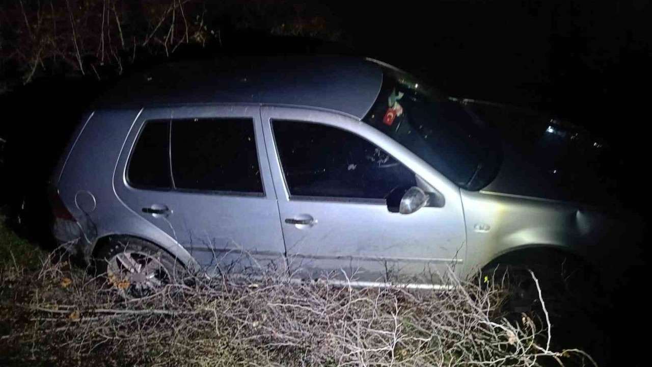 Susurluk’ta otomobil şarampole uçtu: 1 yaralı
