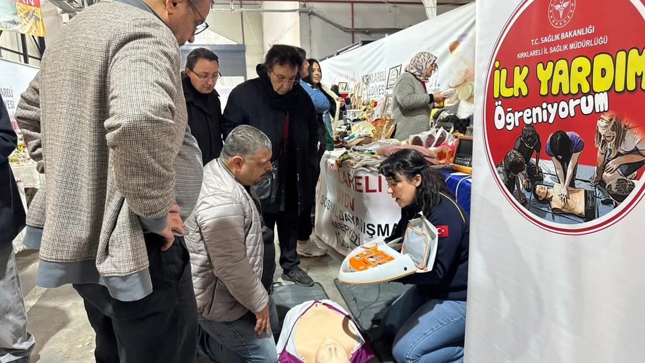 Kırklareli’nde tarım fuarında sağlık bilgilendirmesi ve eğitim
