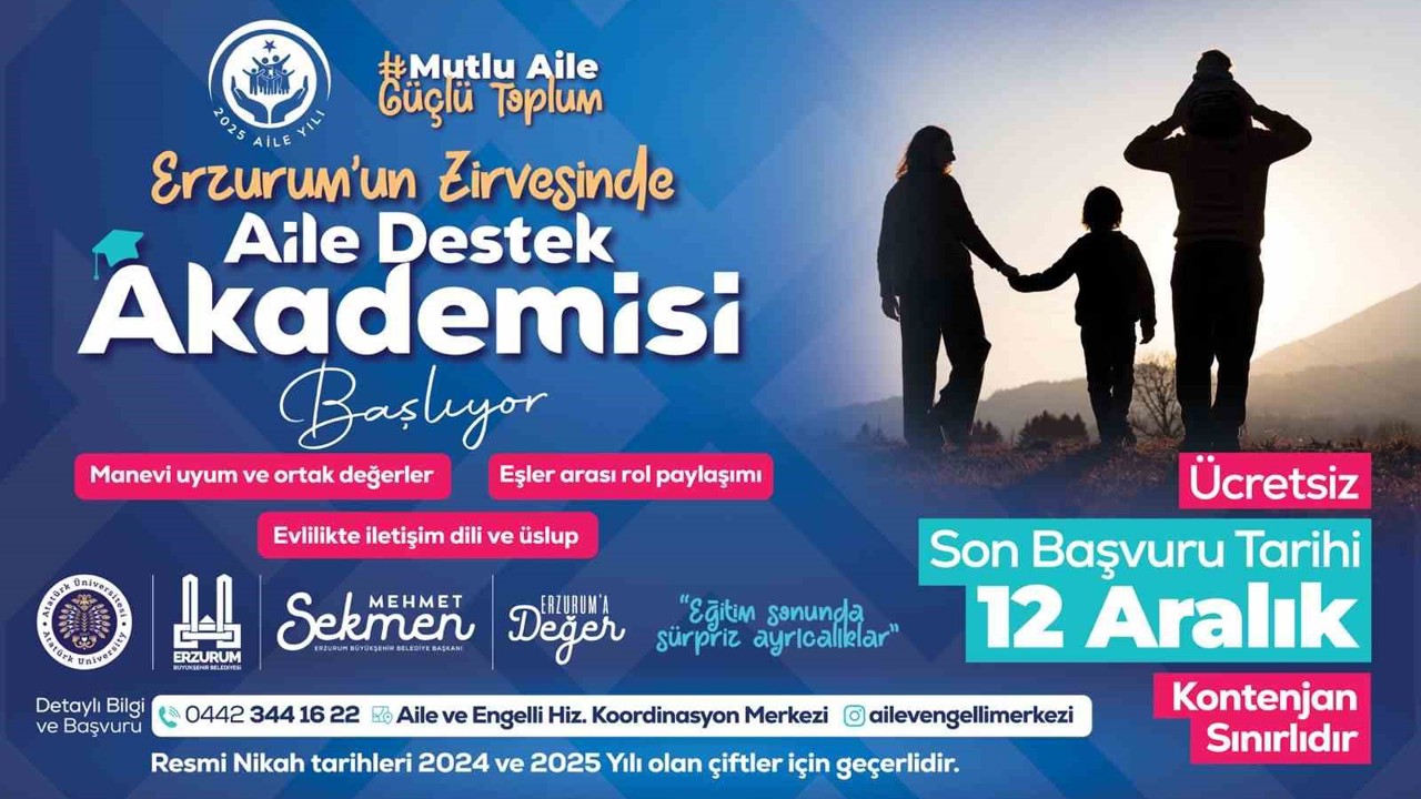 Aile destek akademisi başlıyor

