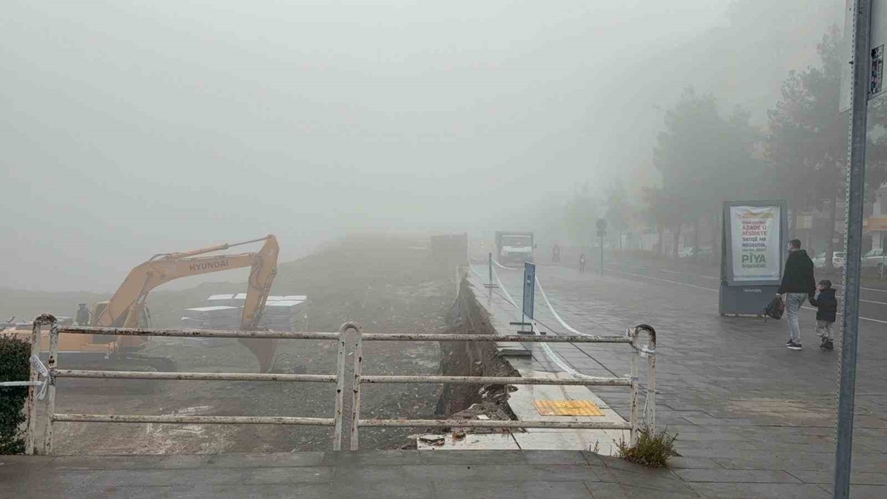 Diyarbakır’da yoğun sis yaşamı olumsuz etkiledi
