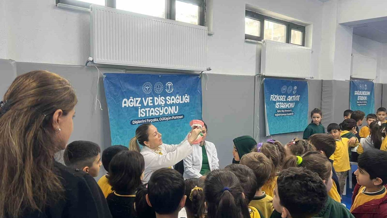 Işık İlkokulunda sağlıklı çocuk sağlıklı gelecek etkinliği
