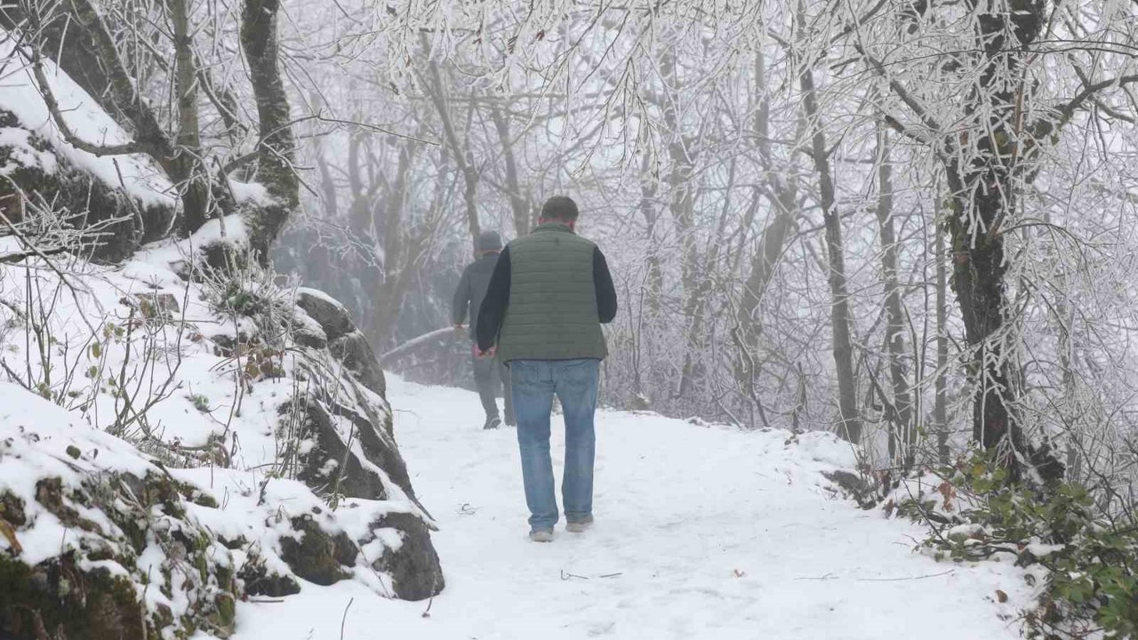 Keremali Yaylası’nda kış güzelliği
