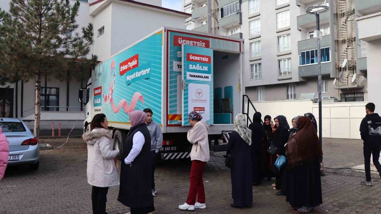 KETEM tırı Oltu’da tarama yapıyor
