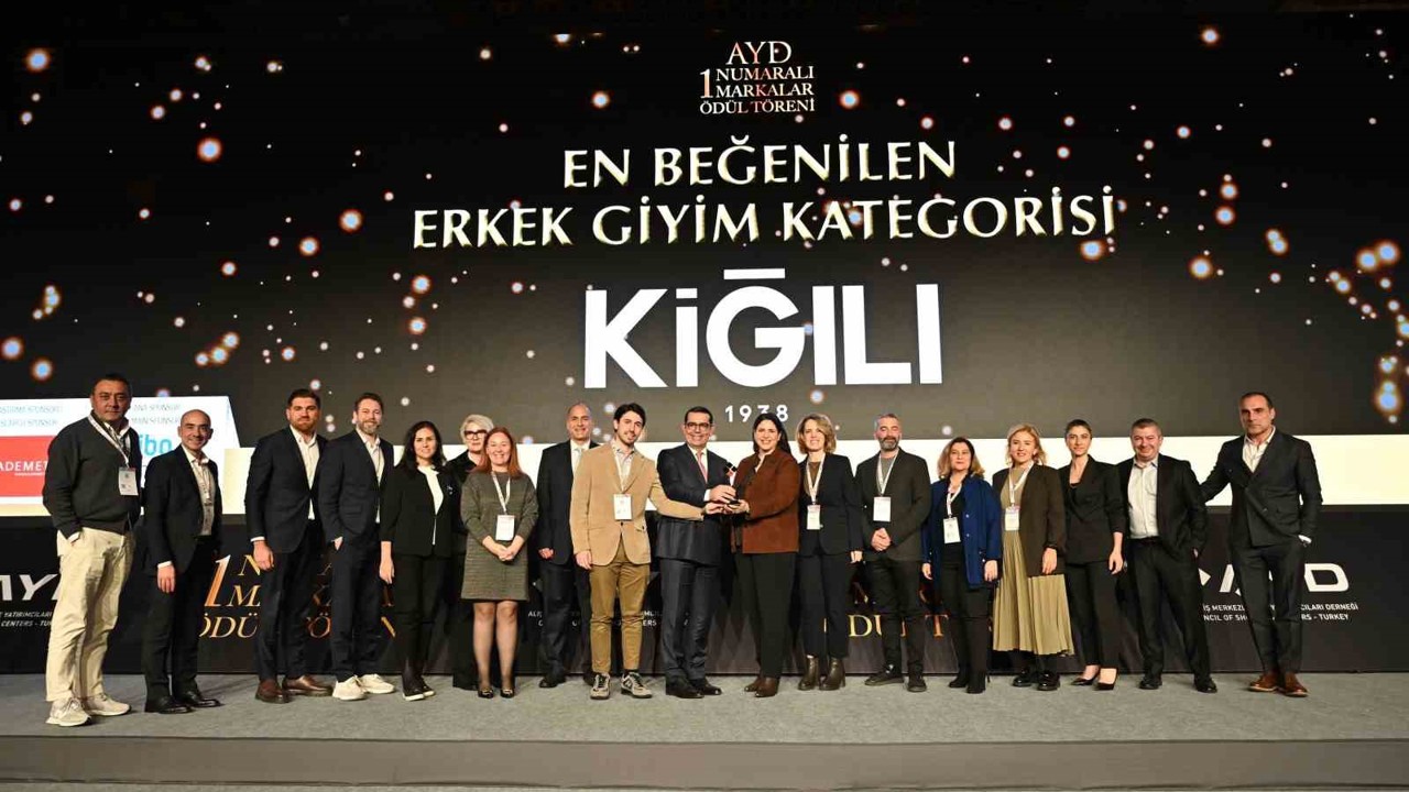 Kiğılı, ‘En Beğenilen Erkek Giyim Markası’ seçildi
