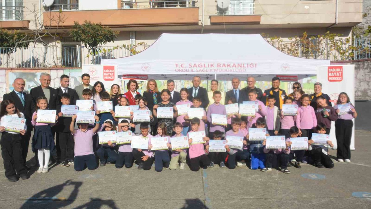 Ordu’da minik öğrenciler "sağlık elçisi" oluyor
