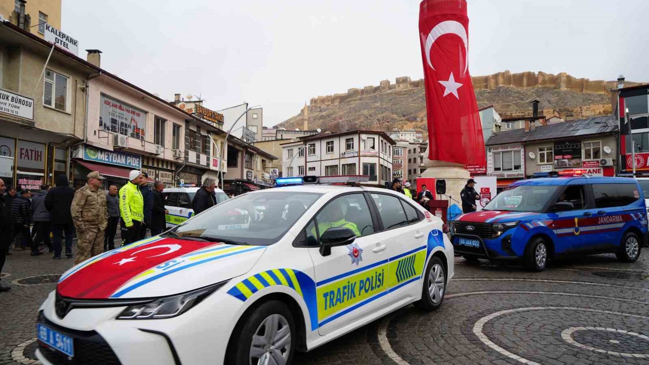 Bayburt’un güvenlik filosuna 34 yeni araç eklendi
