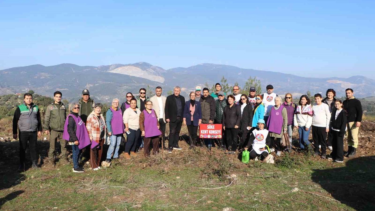 Söke’de fidanlar toprakla buluştu
