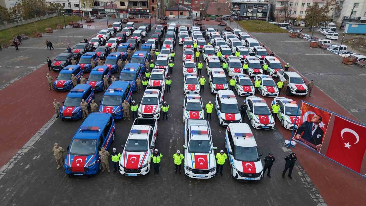 Muş’un güvenlik filosu güçlendi: 78 yeni araç hizmete girdi
