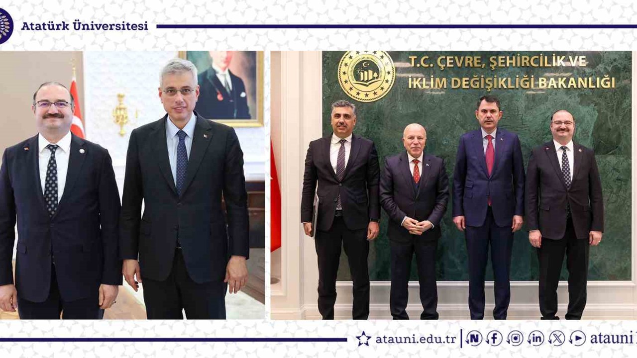 Rektör Hacımüftüoğlu, Bakan Memişoğlu ve Bakan Kurum’u ziyaret etti
