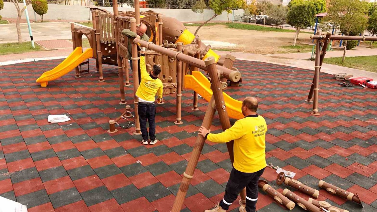 Tarsus’ta Gaspıralı Parkı modern bir görünüme kavuşuyor
