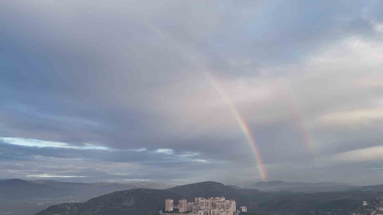 Kestel semalarında gökkuşağı oluştu
