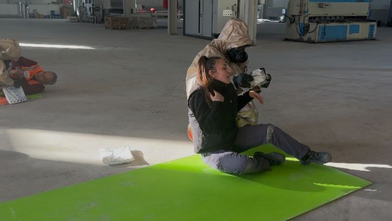 Burdur’da gerçeğini aratmayan yangın ve KBRN tatbikatı
