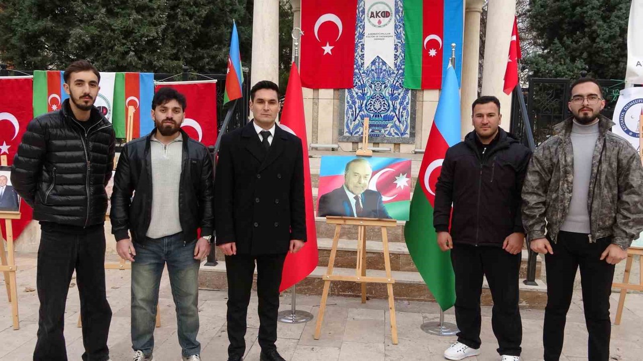 Kütahya’da Haydar Aliyev’in anısına resim sergisi

