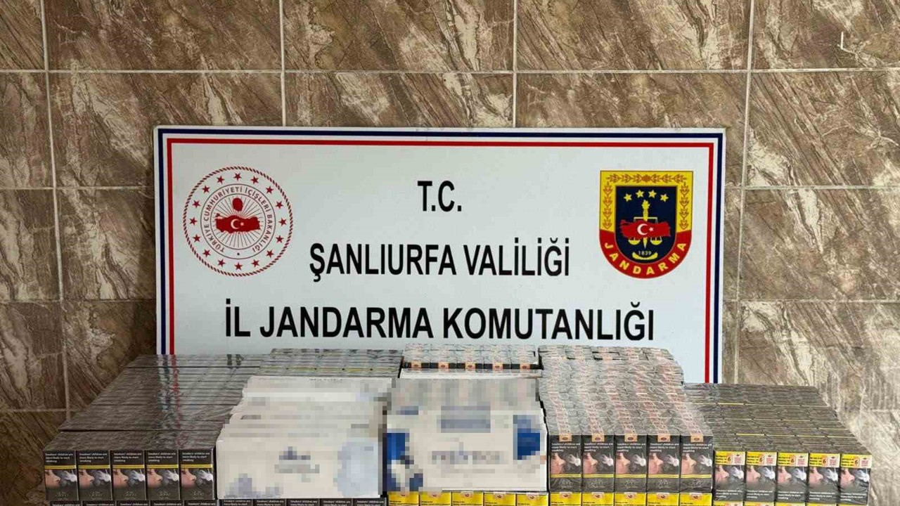 Şanlıurfa’da 7 bin 958 paket kaçak sigara ele geçirildi
