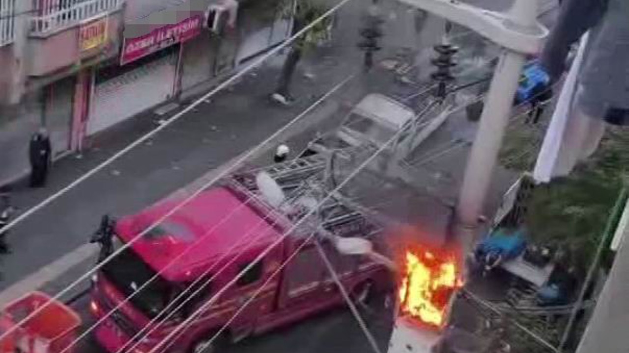 Diyarbakır’da aşırı yüke dayanamayan trafo alev aldı
