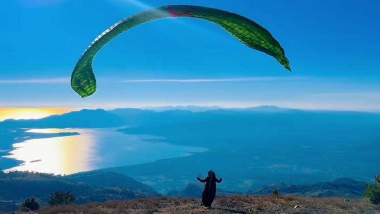 Köyceğiz Gölgören Dağı yamaç paraşütüne uygun bulundu
