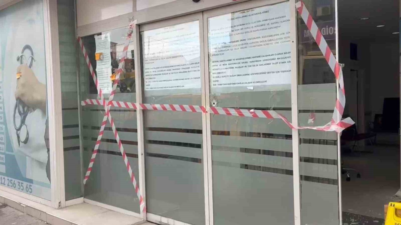 Beyoğlu’nda özel hastaneye ateş açıldı
