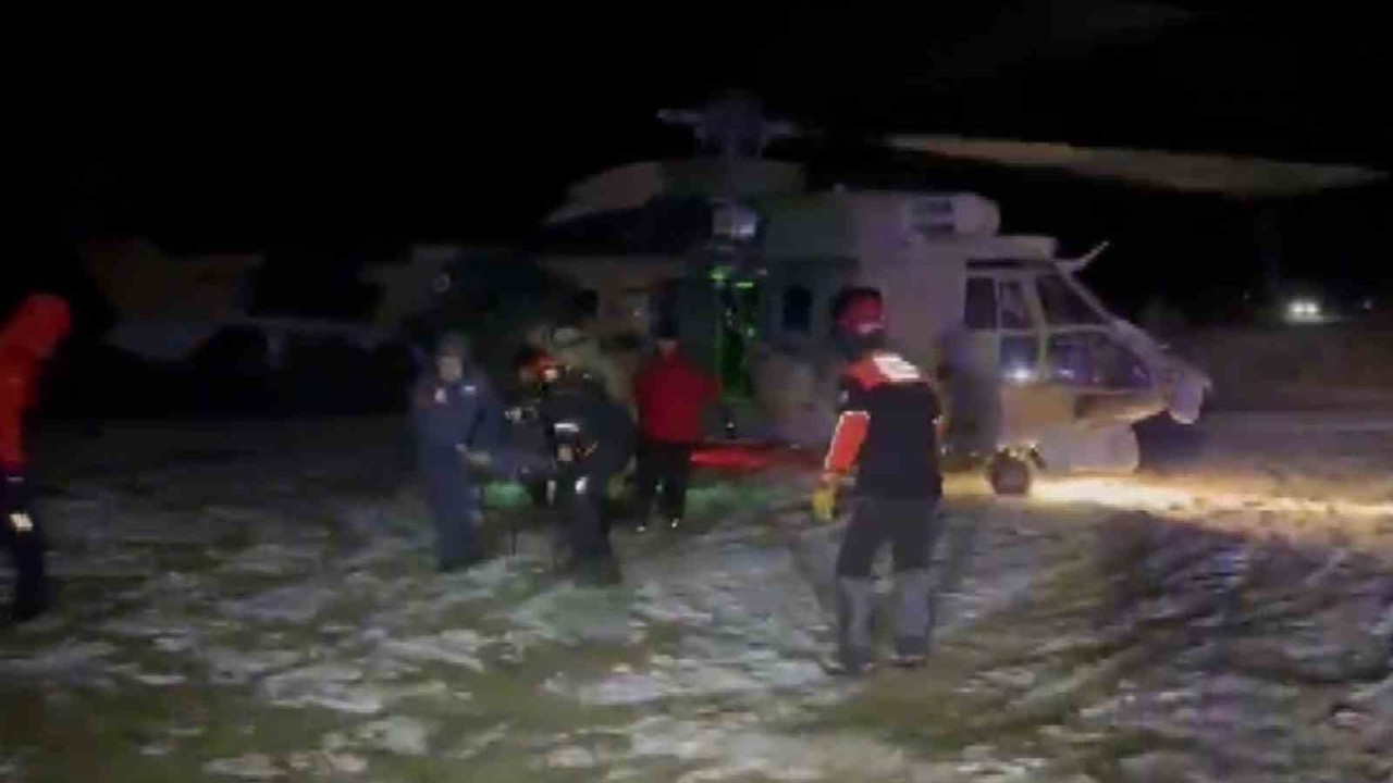 Hasan Dağı’nda mahsur kalan öğrenciler helikopterle kurtarıldı
