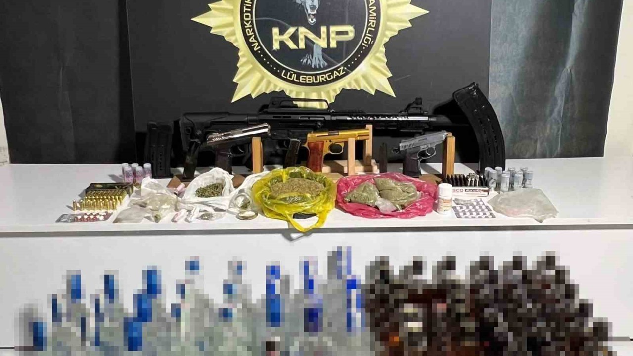 Kırklareli ve Lüleburgaz’da uyuşturucu operasyonları: Çok sayıda madde ele geçirildi, tutuklamalar var
