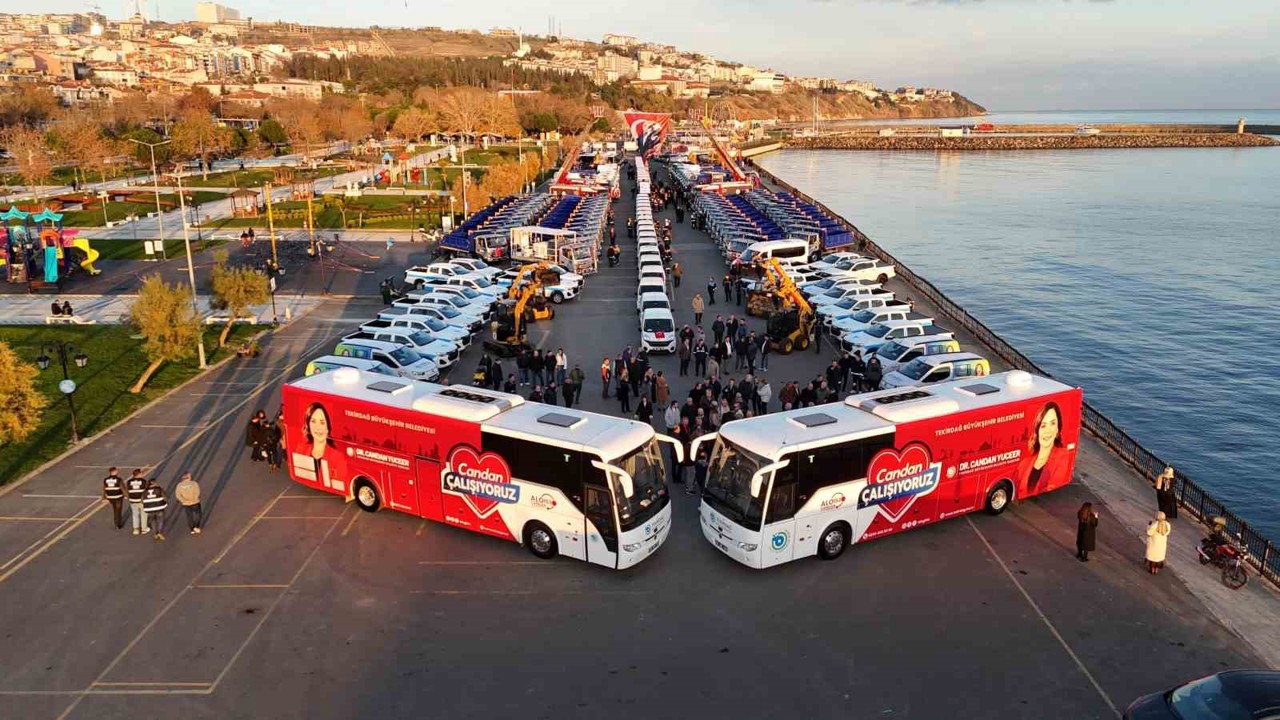 Tekirdağ’da dev yatırım: Yüzlerce araç alındı
