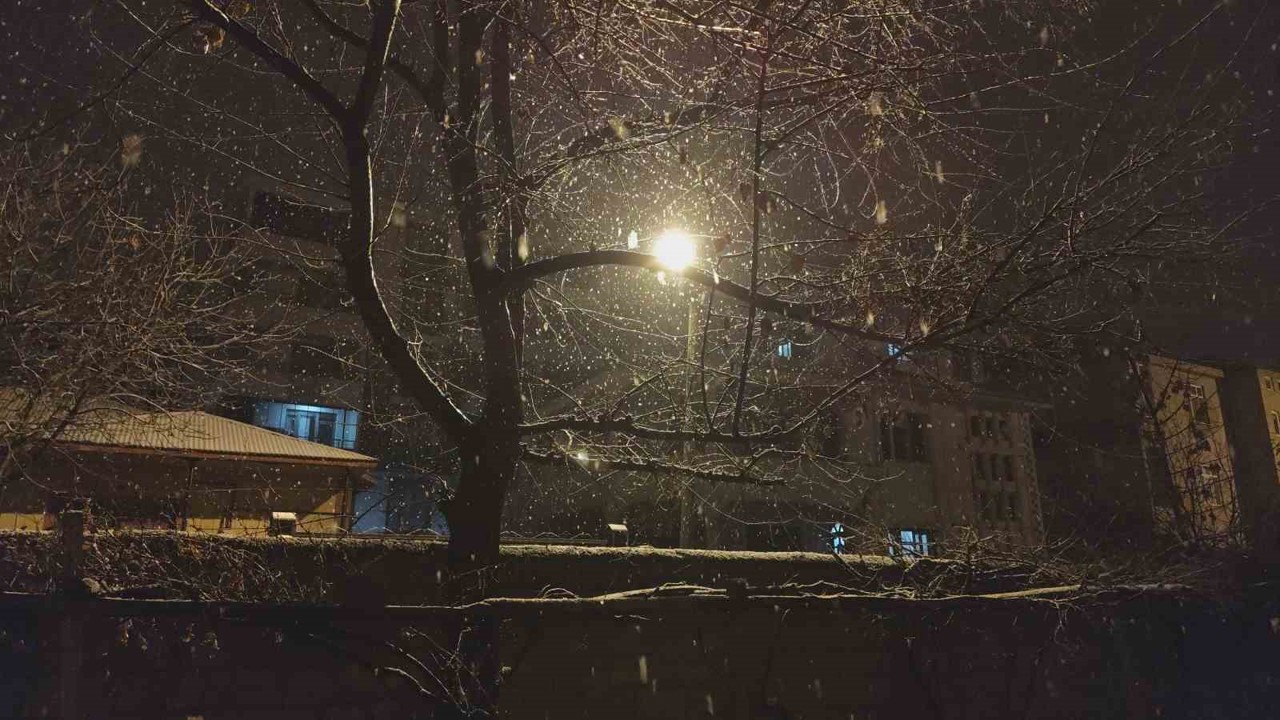 Erciş’te kar yağışı
