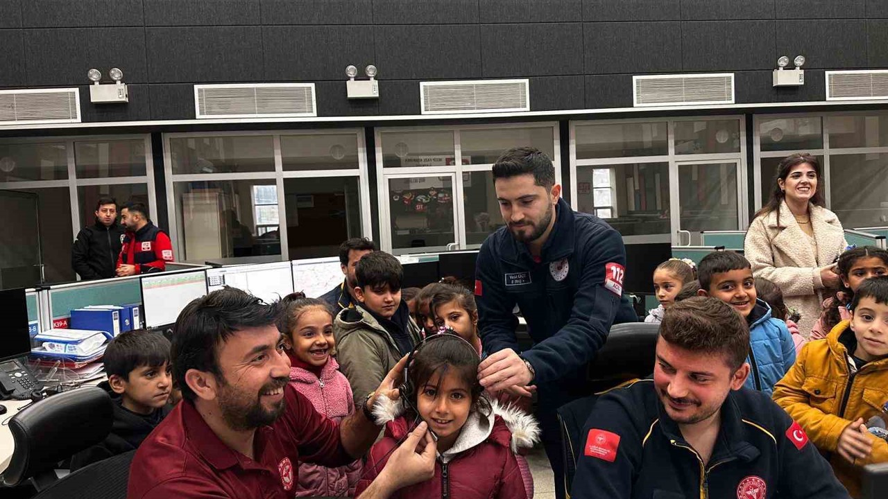 Minik öğrenciler 112’yi yerinde öğrendi
