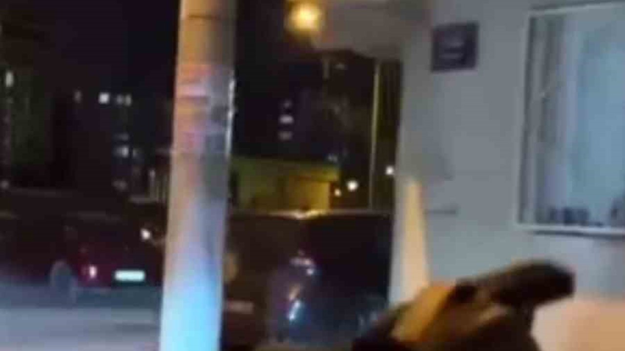 Elinde tabanca ile sokakta ateş edip tehditler savurdu
