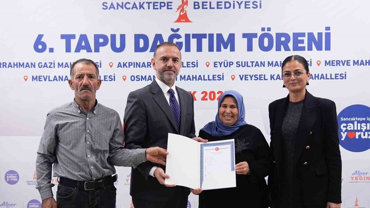 Sancaktepe’de tapu sevinci
