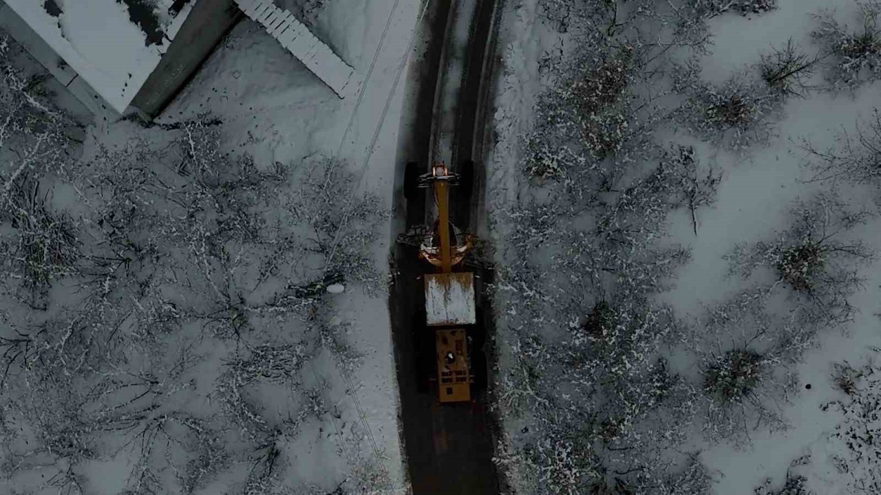 Atakum kırsalında kar mesaisi
