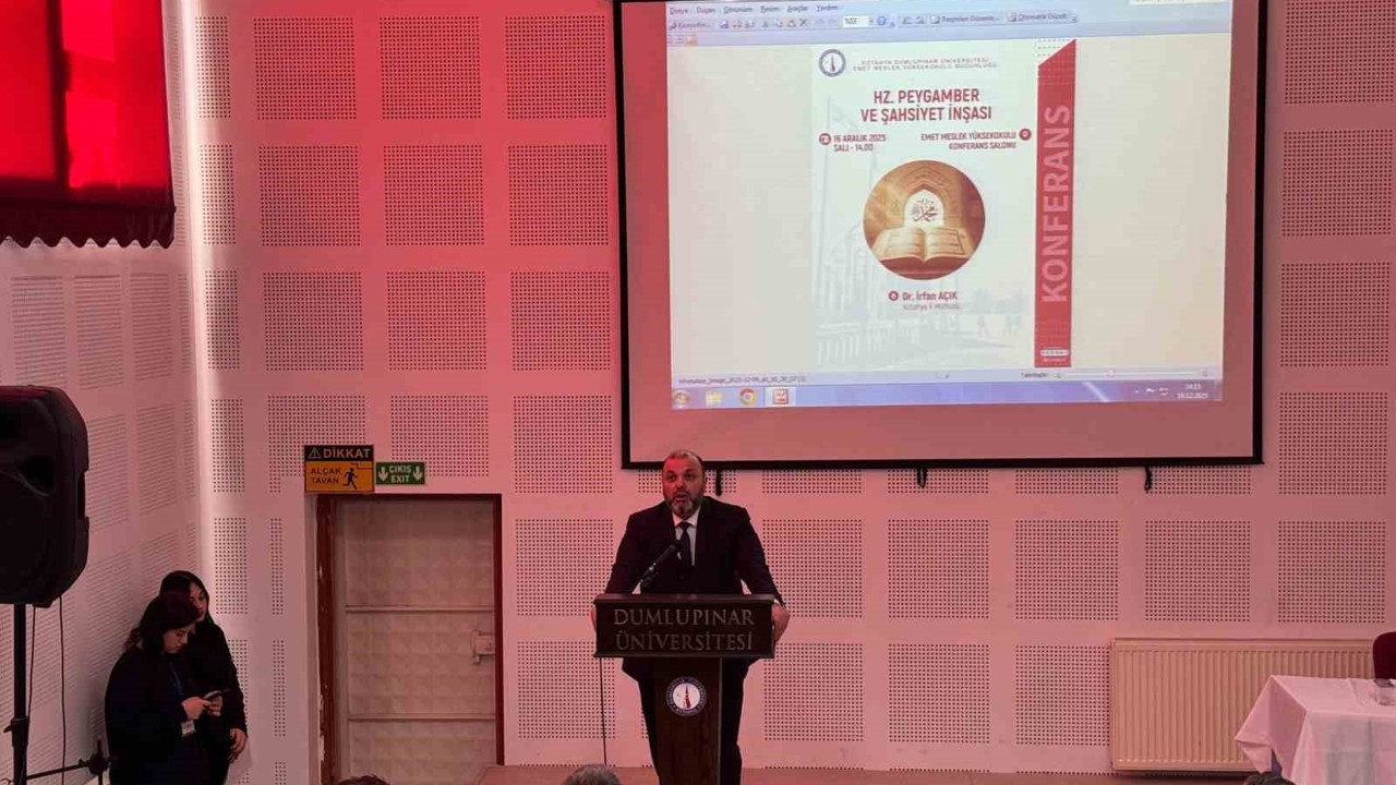 Emet MYO’da "Hz. Peygamber ve Şahsiyet İnşası" başlıklı konferans
