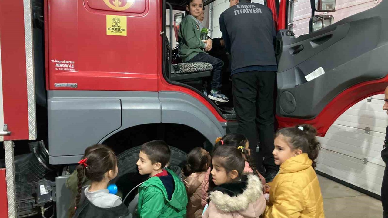 Öğrenciler yangın eğitimiyle bilinçlendi
