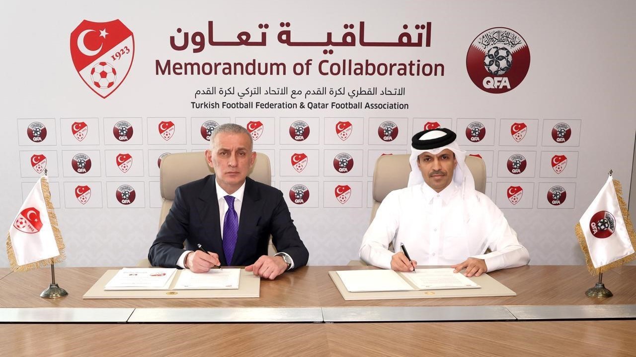 TFF ile Katar Futbol Federasyonu arasında iş birliği anlaşması imzalandı
