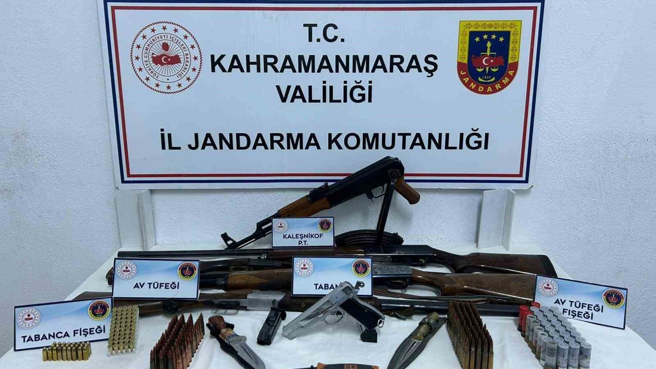 Kahramanmaraş’ta kalaşnikov ele geçirildi: 1 tutuklama
