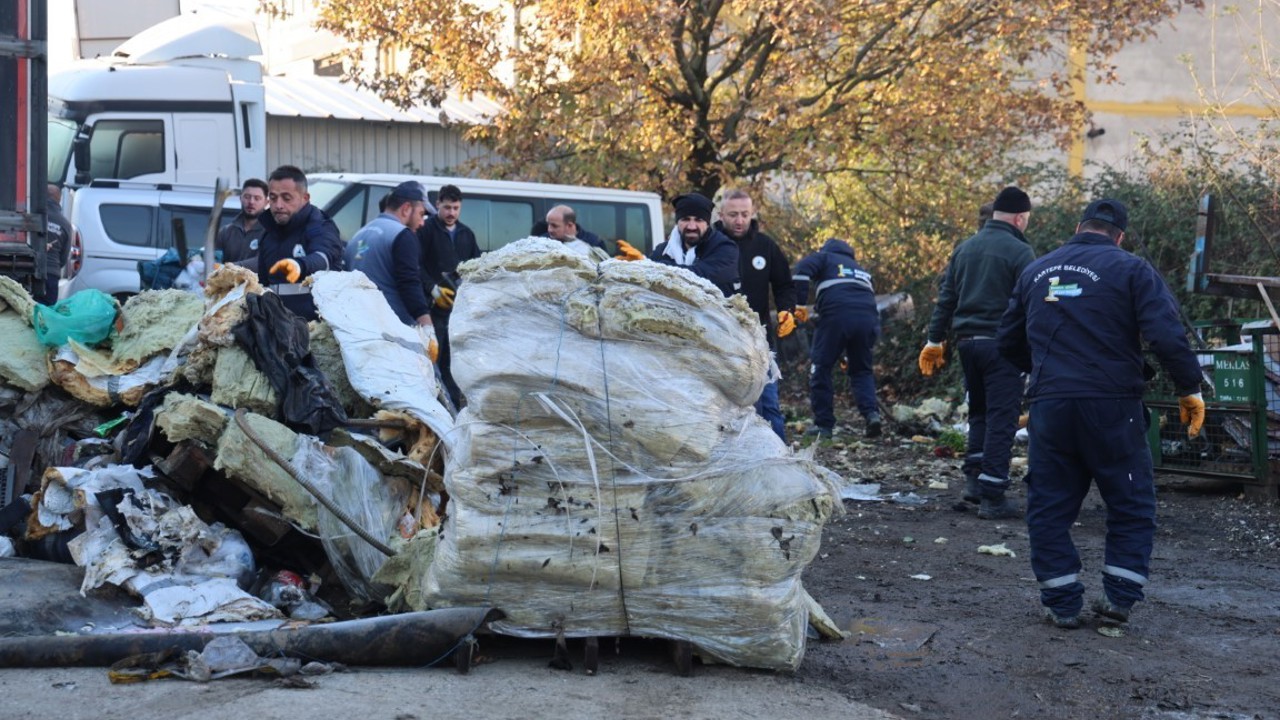 Kartepe’deki sanayi bölgesinden 125 ton atık toplandı
