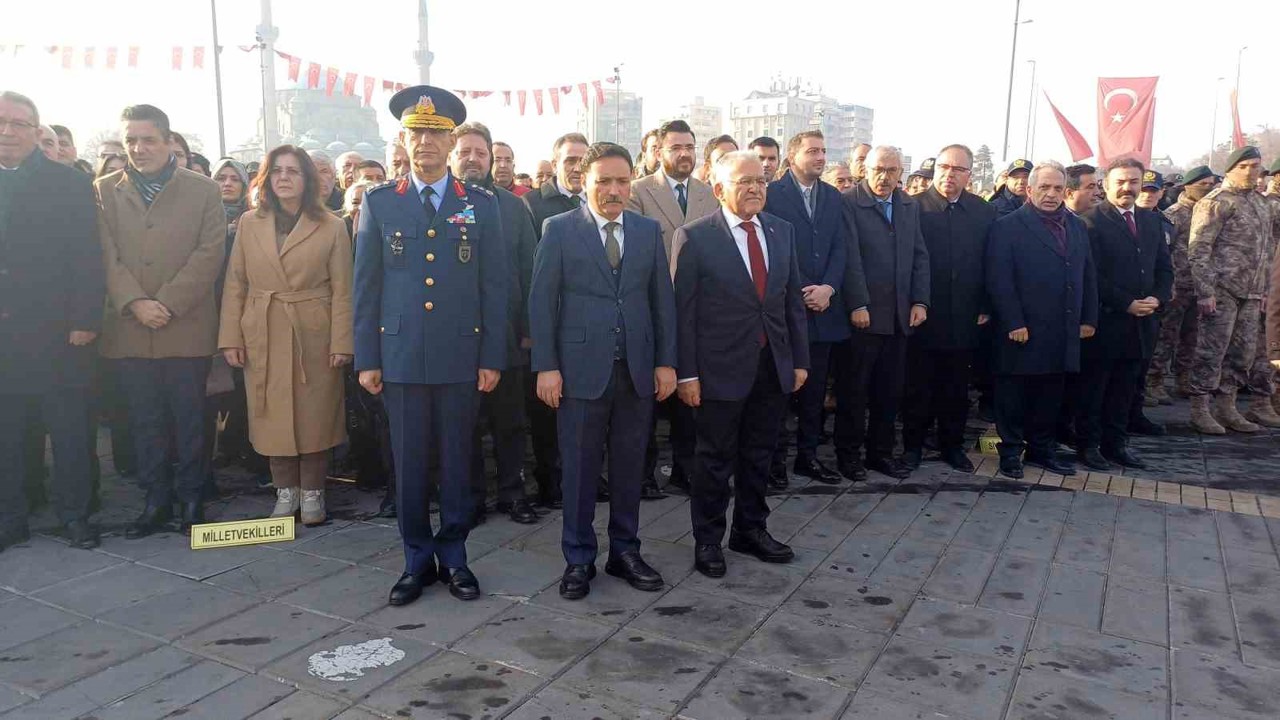Atatürk’ün Kayseri’ye gelişinin 106. yıl dönümü kutlandı

