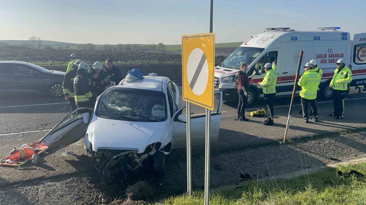 Tekirdağ’da feci kaza: 5 yaralı
