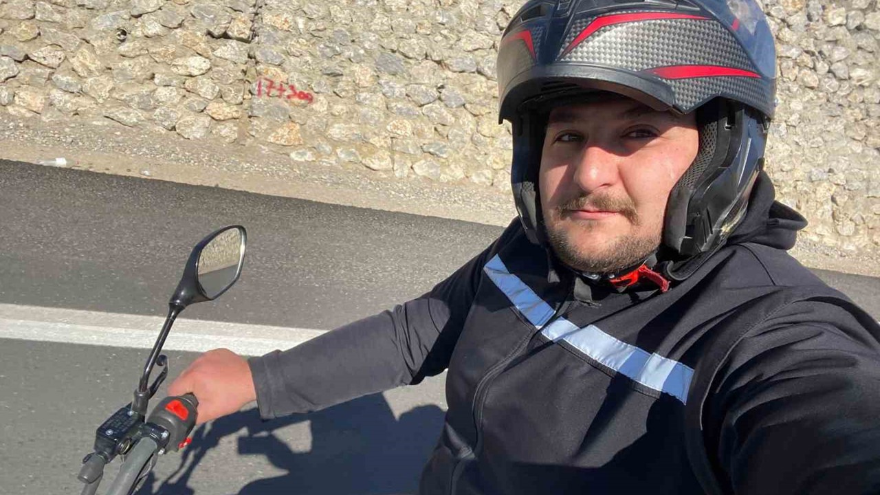 İddia uğruna yola çıktı, motosikleti ile bin kilometreyi aştı
