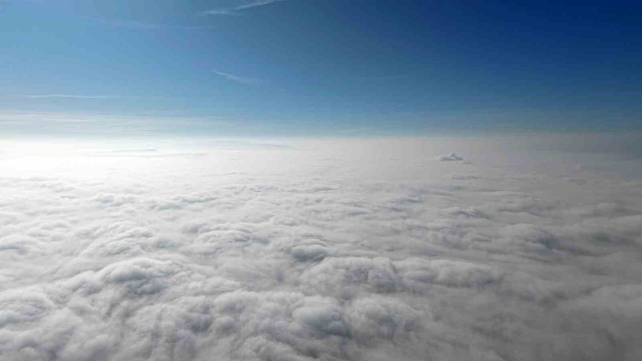 Kırıkkale sisle kaplandı, manzara dronla görüntülendi
